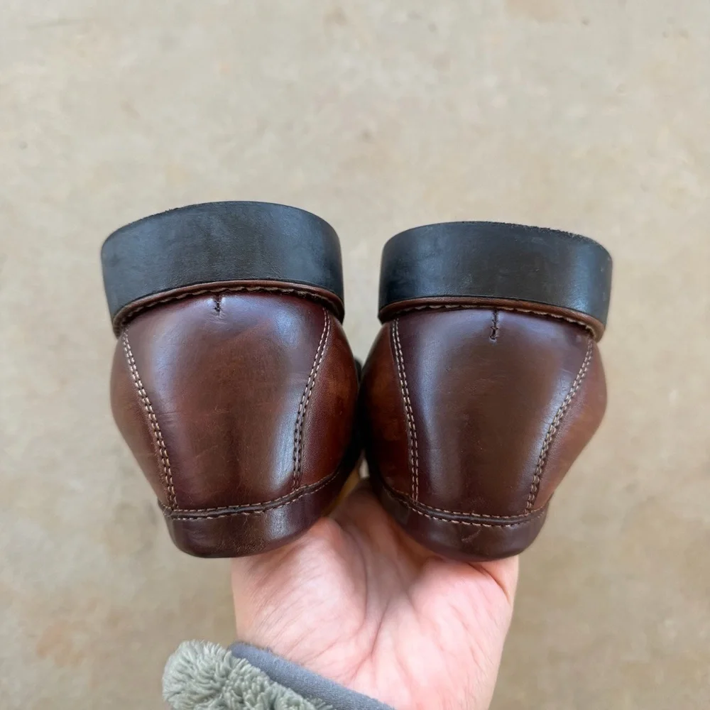 Johnston & Murphy Ainsworth Penny Brown Loafer Sheepskin Men’s Size 12